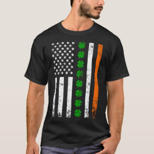 Camiseta Dia de Patrick, Rua irlandesa da bandeira american