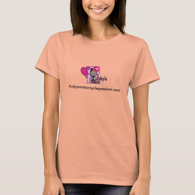 Camiseta dia de pinky valentine, Pinkysmotorcyclepassion.co (Frente)
