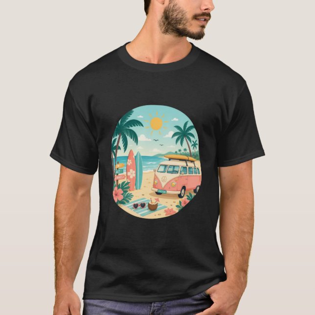 Camiseta Dia de praia (Frente)