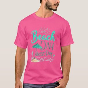 Camiseta Dia de Praia em Aquarela Melhor Dia