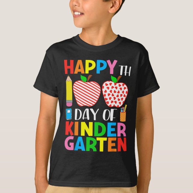 Camiseta Dia De Professora Do Jardim De Infância E Estudant (Frente)