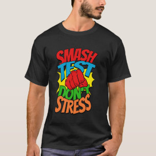 Camiseta Dia de Prova Motivacional Divertido para Alunos Pr
