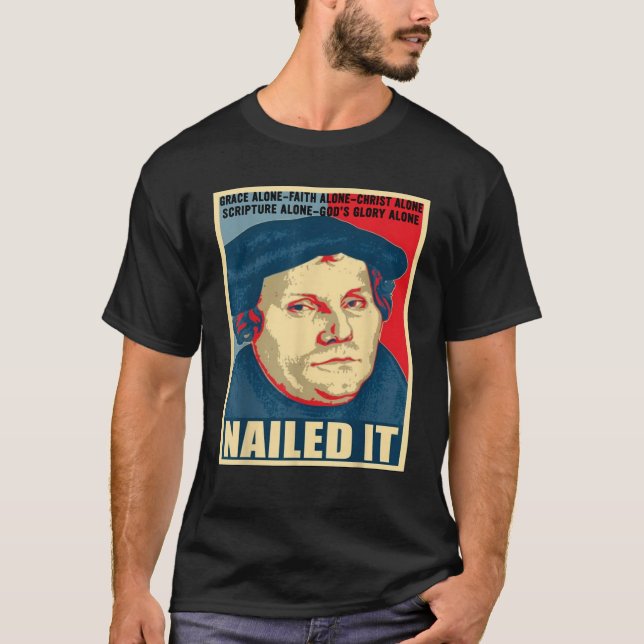 Camiseta Dia de Reformação Protestante Martin Luther (Frente)