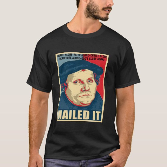 Camiseta Dia de Reformação Protestante Martin Luther (Frente)