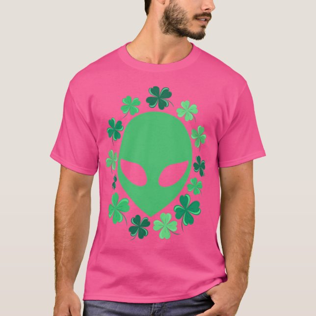 Camiseta Dia De Santa alienígena (Frente)