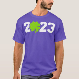Camiseta Dia de São Patrício 2023 com trevo verde do shamro