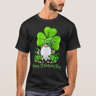 Camiseta Dia de São Patrício 2023 Shamrock Irish Gnome Shen