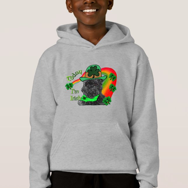 Camiseta Dia de São Patrício Affenpinscher (Frente)