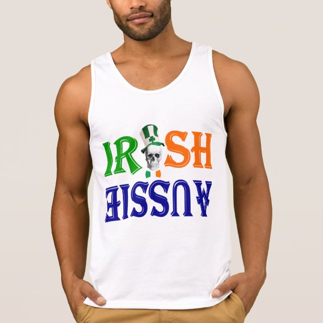 Camiseta Dia de São Patrício Aussie Irlandês (Frente)