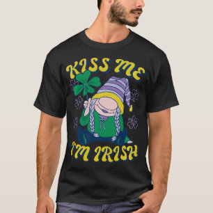 Camiseta Dia de São Patrício Beija-Me Eu Sou Uma Citação Ir