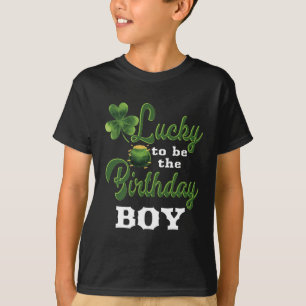Camiseta Dia de São Patrício Birthday Shirt Lucky Birthda