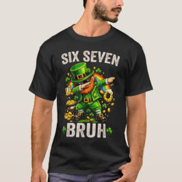 Camiseta Dia de São Patrício Bruh Seis Sete Crianças Menino