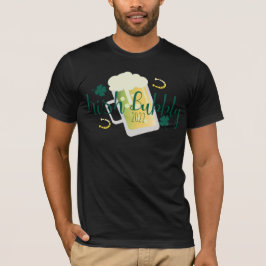 Camiseta Dia de São Patrício Bubbly Verde Preto