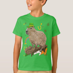 Camiseta Dia de São Patrício Capivara Irlandesa
