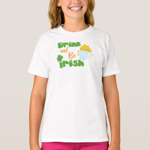 Camiseta Dia de São Patrício, Cerveja, Bebida E Seja Irland