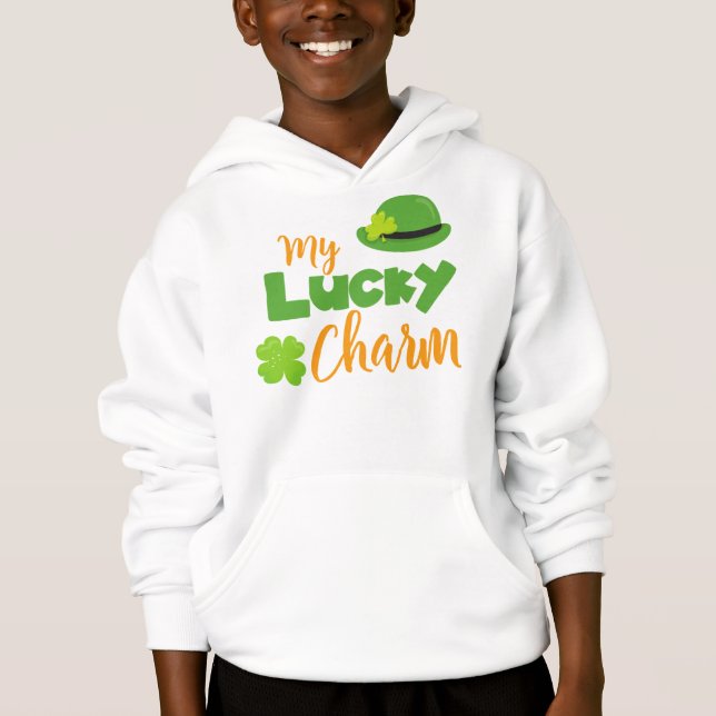 Camiseta Dia de São Patrício, Chapéu de Leprechaun, Charme  (Frente)