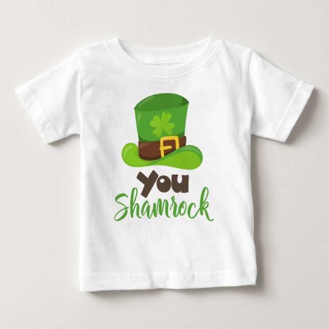 Camiseta Dia de São Patrício, Chapéu de Leprechaun, seu Sha (Frente)