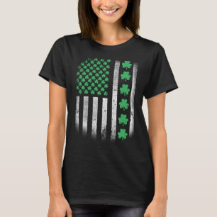 Camiseta Dia de São Patrício com Design Americano Irlandês