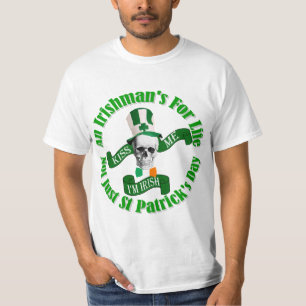 Camiseta Dia de São Patrício cómico engraçado do texto