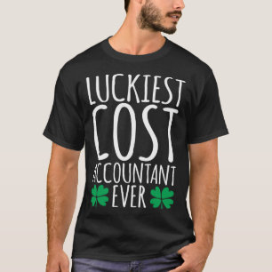 Camiseta Dia de São Patrício Contabilista de Custo Mais Sor