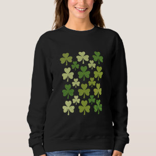 Camiseta Dia de São Patrício Coração Trevo da Sorte Shamroc