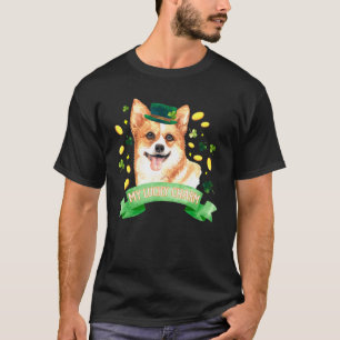 Camiseta Dia de São Patrício Corgi