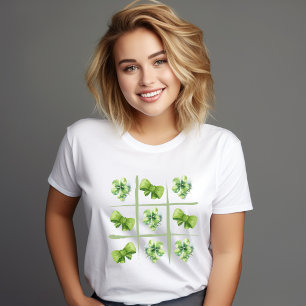 Camiseta Dia de São Patrício de Arcos de coquete de Shamroc