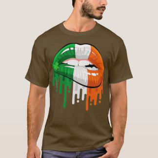 Camiseta Dia de São Patrício De Bandeiras Da Irlanda Irland