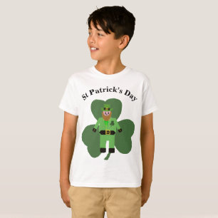Camiseta Dia de São Patrício de Boys Leprechaun