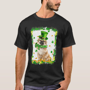 Camiseta Dia de São Patrício de Cachorro Espanhol Cute Tibe