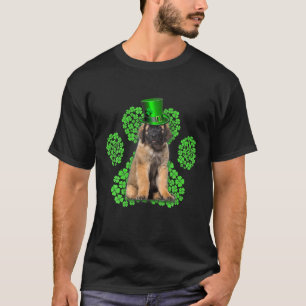 Camiseta Dia de São Patrício de Clovers de Paw Paw Paw Leon