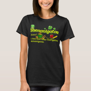 Camiseta Dia de São Patrício de Definição de Shenanigador d