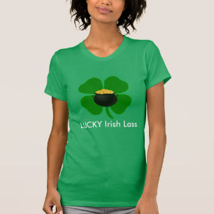 Camiseta Dia de São Patrício de Lass, na Irlanda, de sort