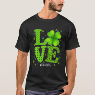 Camiseta Dia de São Patrício de Leopardo Pai Verde