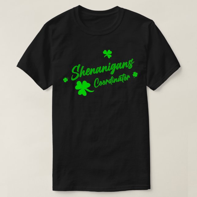Camiseta Dia de São Patrício de Professores Coordenadores S (Frente do Design)