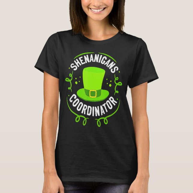 Camiseta Dia de São Patrício de Professores Coordenadores S (Frente)