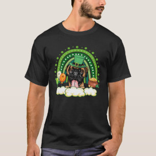 Camiseta Dia de São Patrício de Shamrock do Arco-Íris Cu