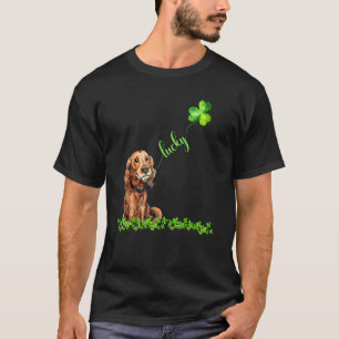 Camiseta Dia de São Patrício de Shamrock do Cachorro Irland