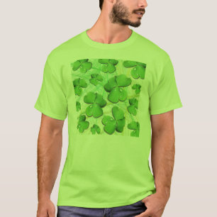 Camiseta Dia de São Patrício de Shamrock verde