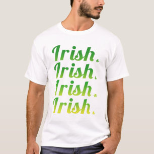 Camiseta Dia de São Patrício de Tipografia do Ombre Irlandê