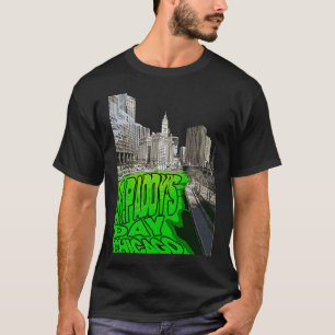 Camiseta Dia de São Patrício de Tradição Verde Tintos do Ch