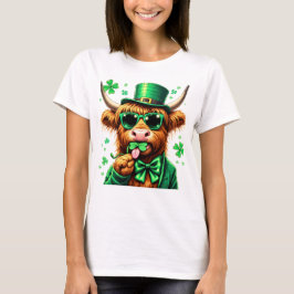 Camiseta Dia de São Patrício de Vaca Highland, Dia dos Patr