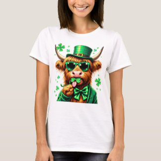 Camiseta Dia de São Patrício de Vaca Highland, Dia dos Patr