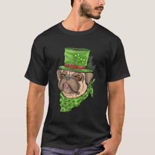 Camiseta Dia de São Patrício De Vestuário De Cães Corto