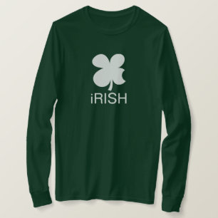 Camiseta Dia de São Patrício de Vestuário Irlandês de manga