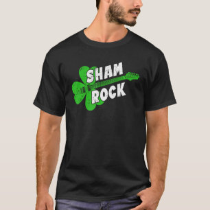 Camiseta Dia de São Patrício de Violão de Shamrock Sham Roc