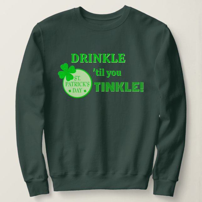 Camiseta Dia de São Patrício DIVERTIDO! Melhor grupo ou ind (Frente do Design)