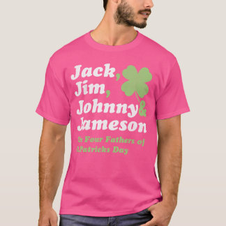 Camiseta Dia de São Patrício do Jack Jim Johnny Jameson Pai