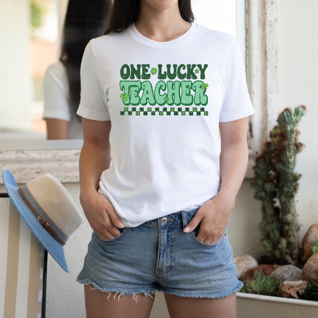 Camiseta Dia de São Patrício do Professor Sortudo (Criador carregado)