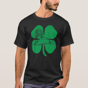 Camiseta Dia de São Patrício do Shamrock Verde Dachshund
